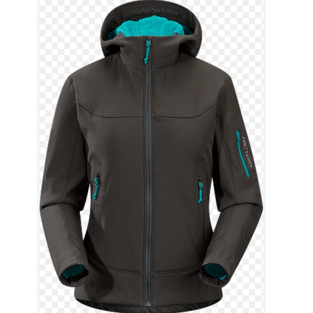 Arc'teryx Women's Utility Jacket in Dark Gray and Teal